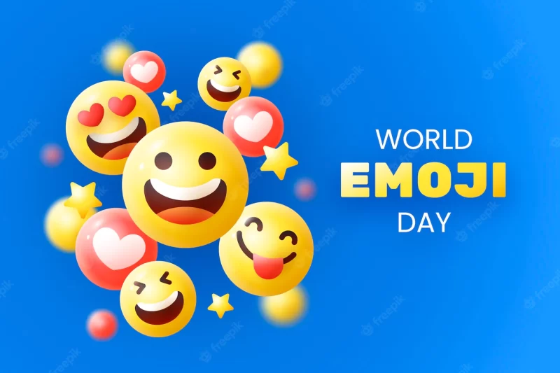 Detailed world emoji day illustration Free Vector