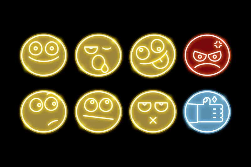 Different emoji set Free Vector