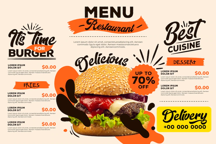 Digital Restaurant Menu Style 52683 44940