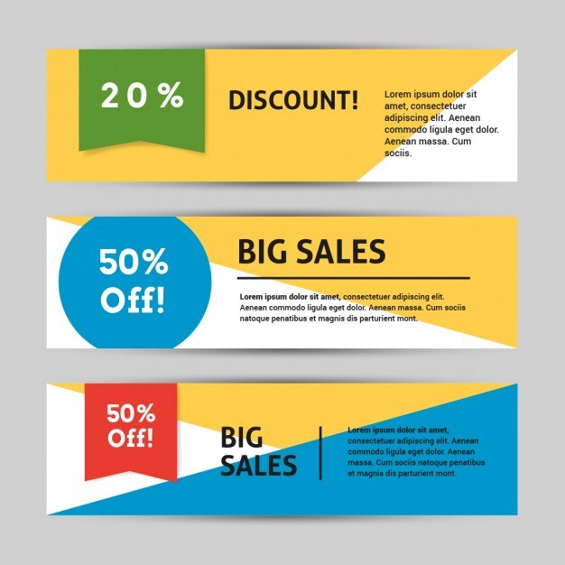 Discount Banner Template Colorful 1075 44