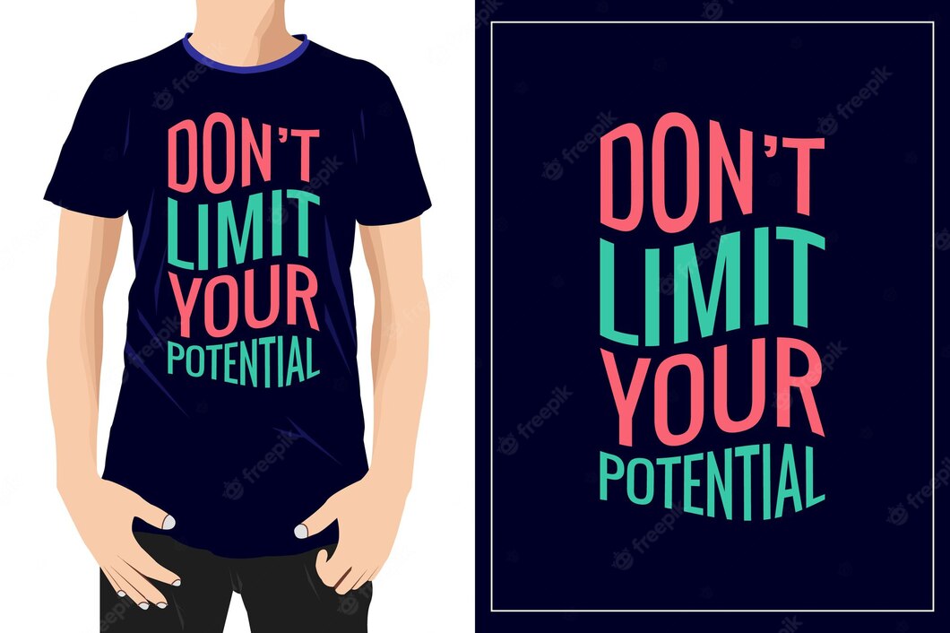 Dont Limit Your Potential Typography Ready Mug Tshirt Label Printing Premium Vector 528118 108