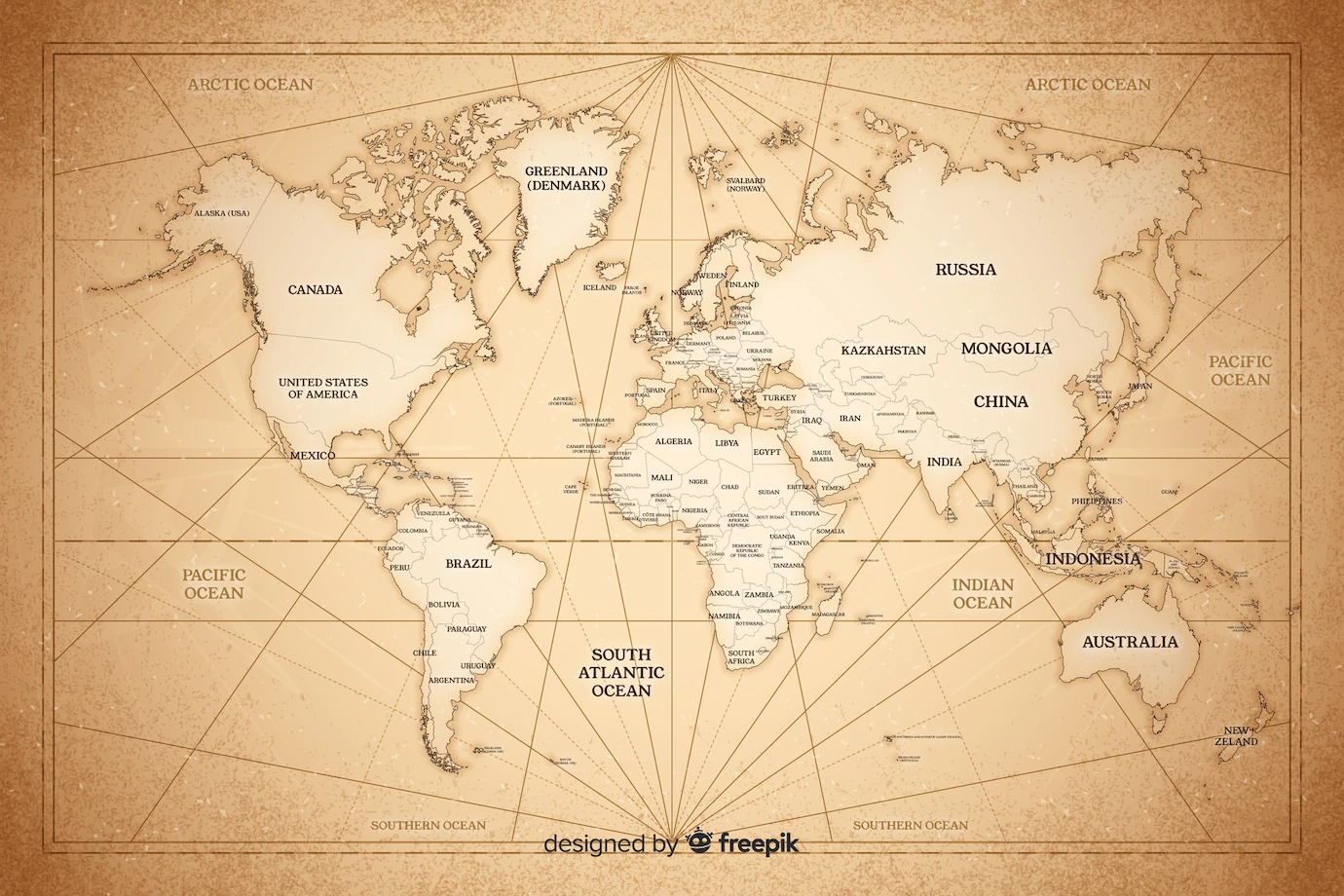Drawing Concept Vintage World Map 52683 26379