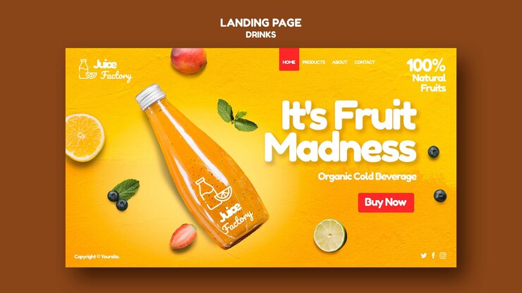 juice flyer or poster free psd