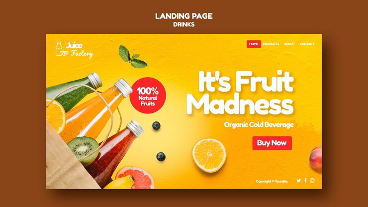 juice flyer or poster free psd