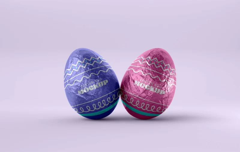 Easter egg design mockup Free PSD template download