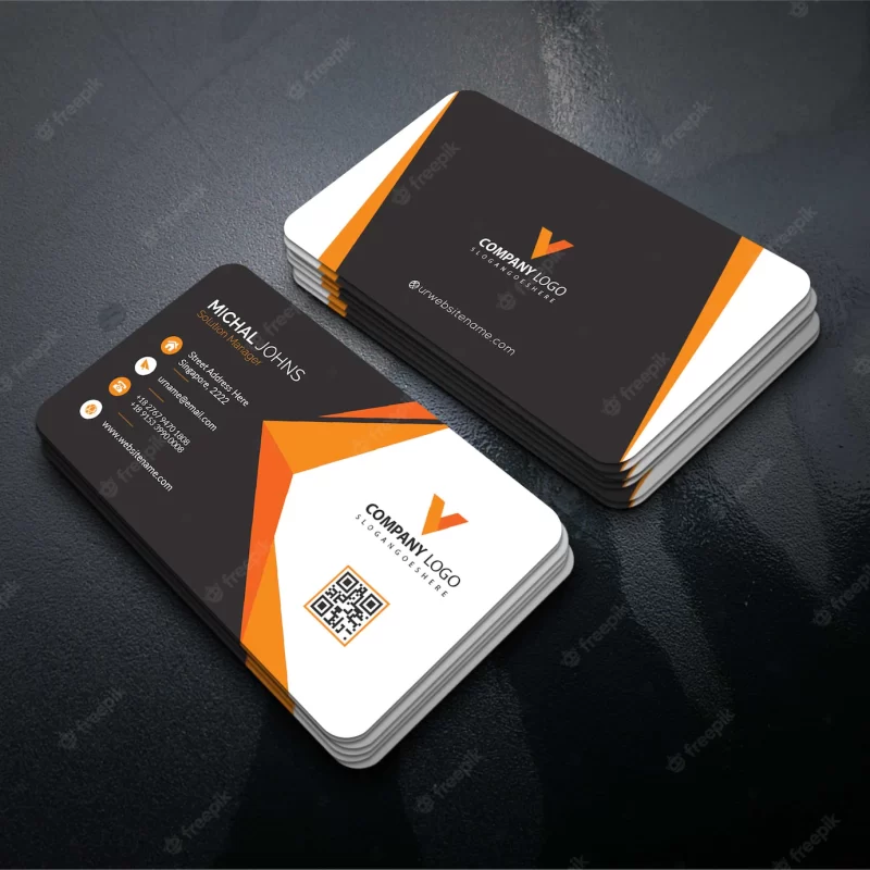 Elegant corporate card Free Vector