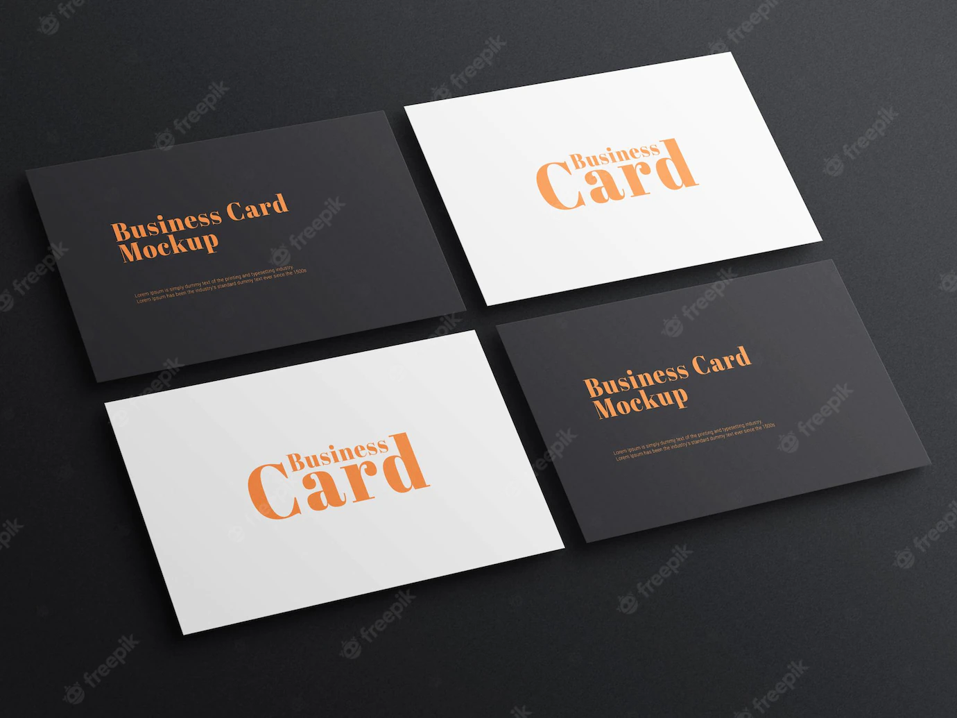 Elegant Dark Business Card Psd Mockup 47987 2437