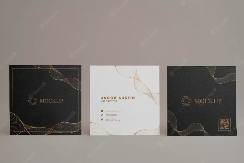 Elegant mock-up for corporate business card Free Psd