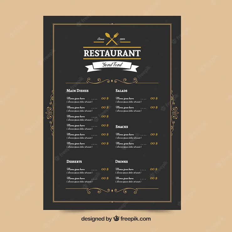 Elegant Restaurant Menu 23 2147660625