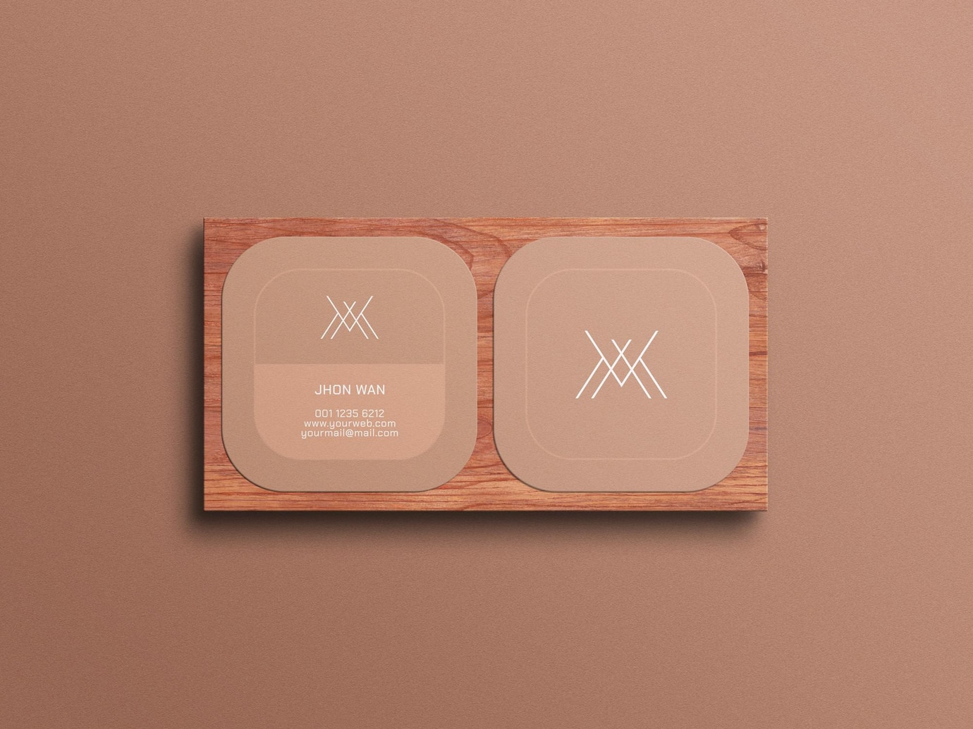 Elegant Square Business Card Mockup 439185 1906