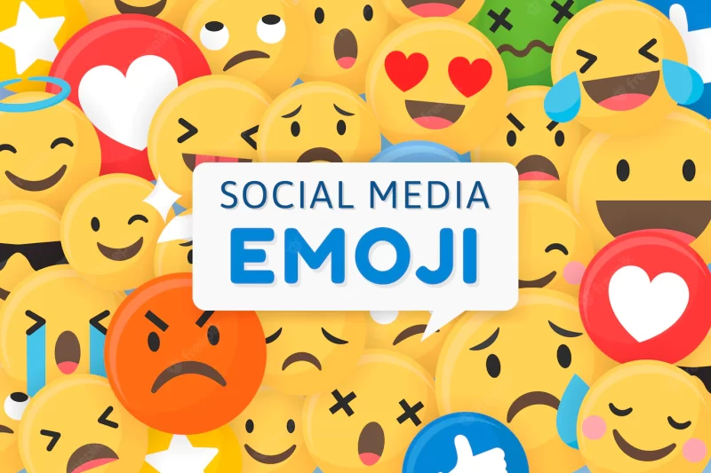 Emoji patterned background Free Vector