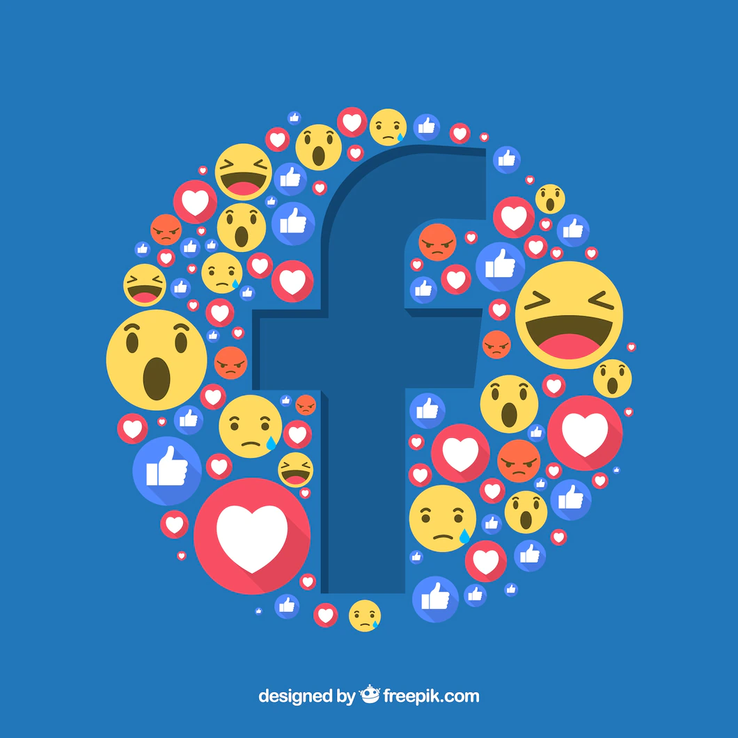 Facebook Icons Background With Flat Design 23 2147832211