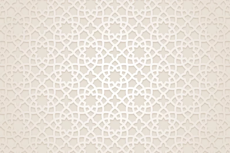 Flat arabic pattern background Free Vector