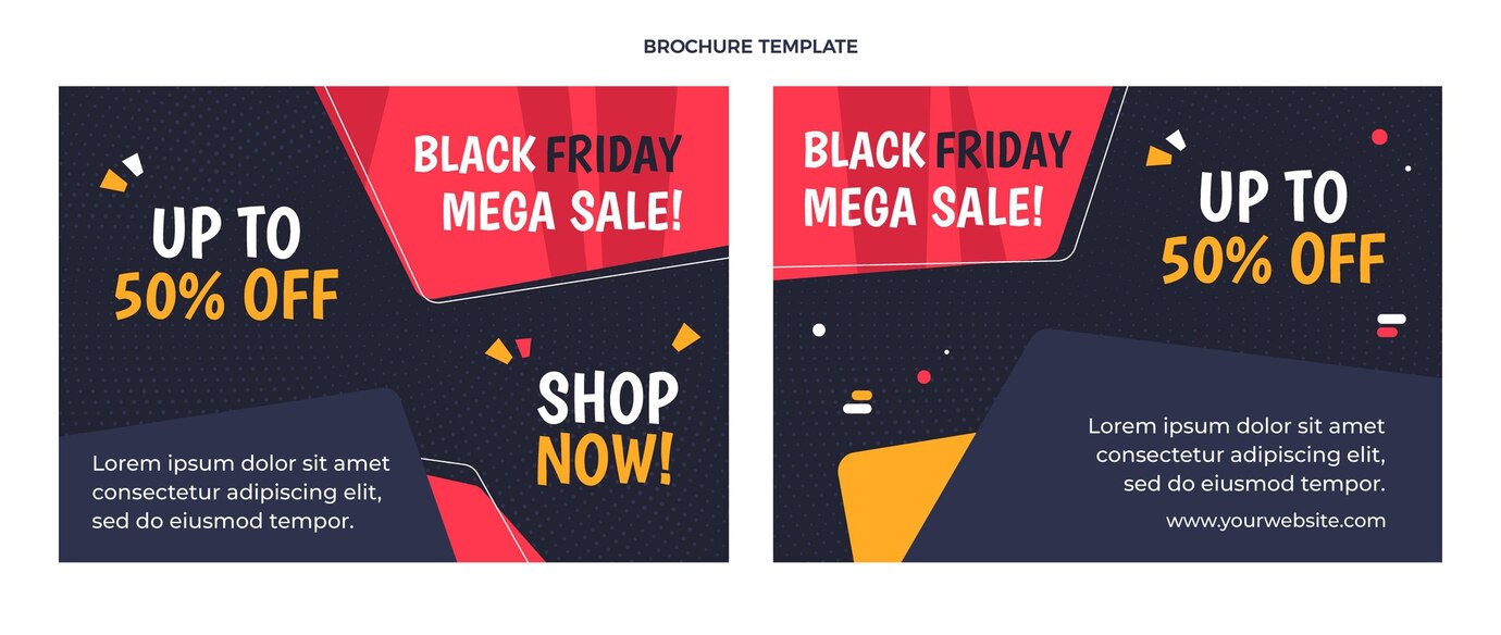 Flat Black Friday Brochure Template 23 2149137791