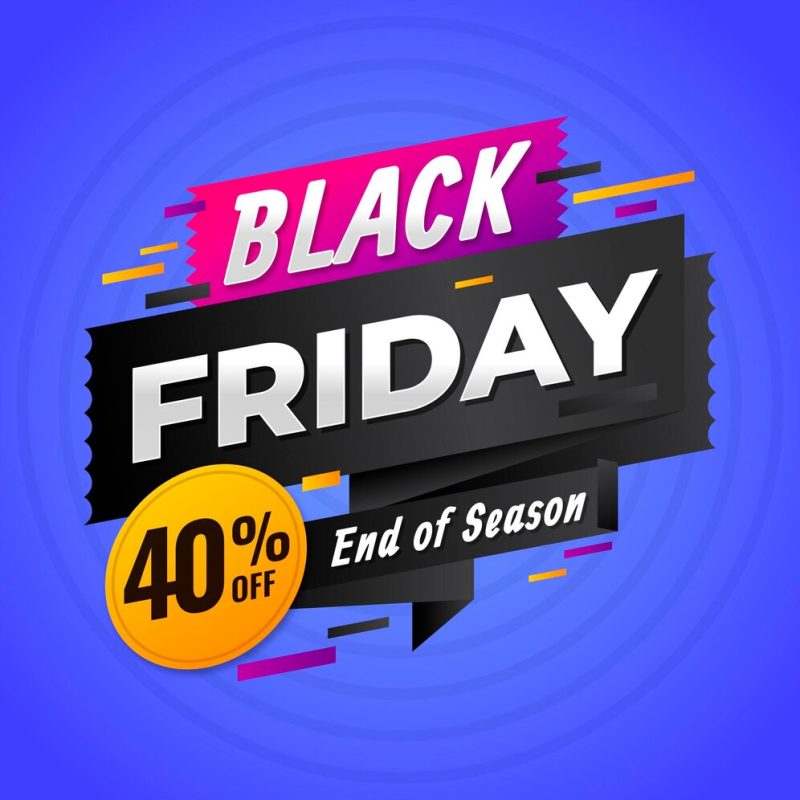 Flat black Friday Free Vector