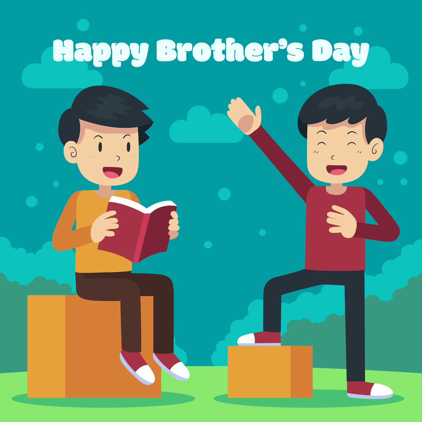 Flat Brothers Day Background 23 2149353206