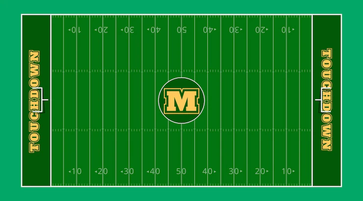 Flat Design American Footbal Field 23 2148806916