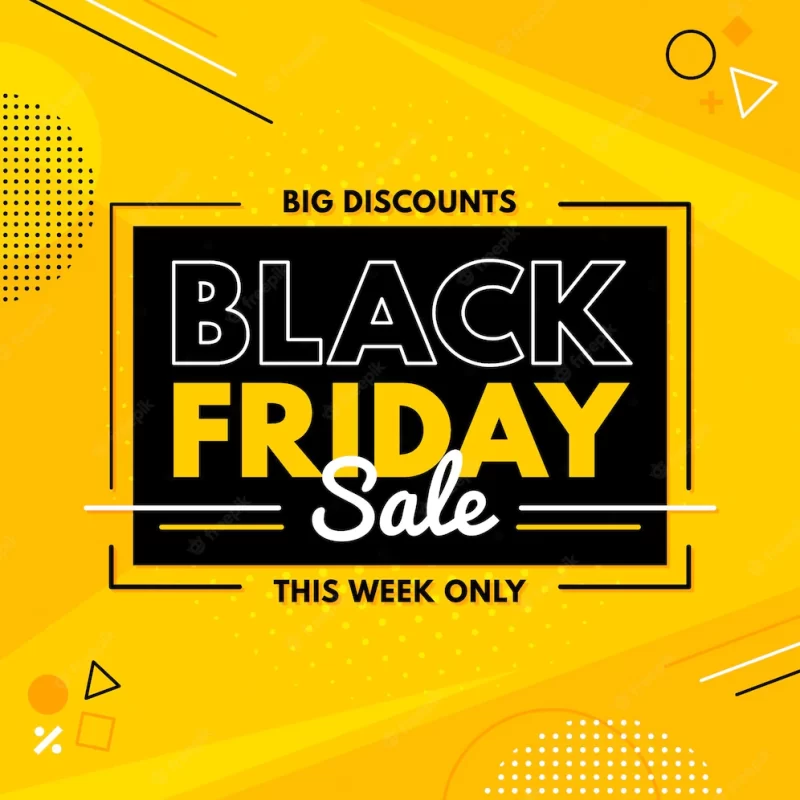 Flat design black friday concept Free Vector