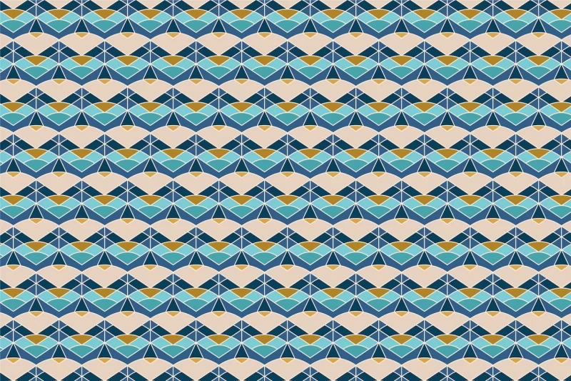 Flat design geometric mosaic pattern Free Vector