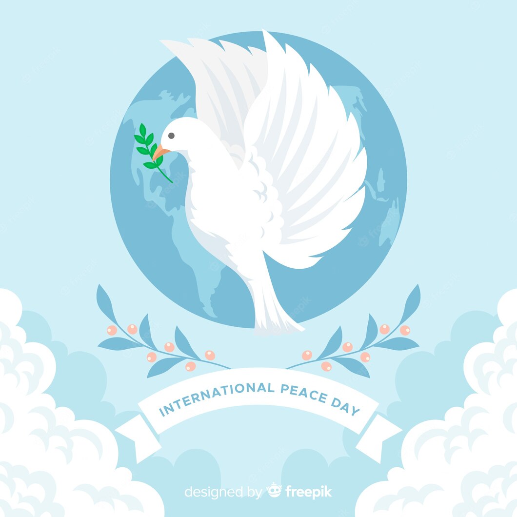 Flat Design Peace Day With Dove 23 2148264411