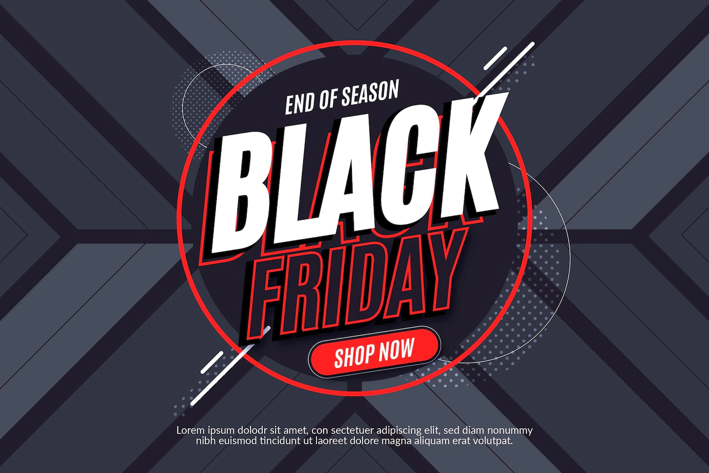 Flat Geometric Black Friday Background 23 2149103301