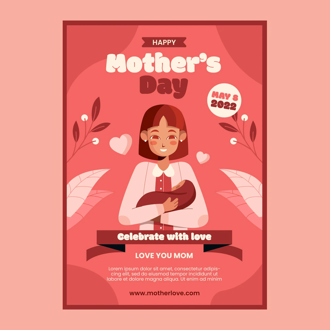 Flat Mothers Day Vertical Poster Template 23 2149373440