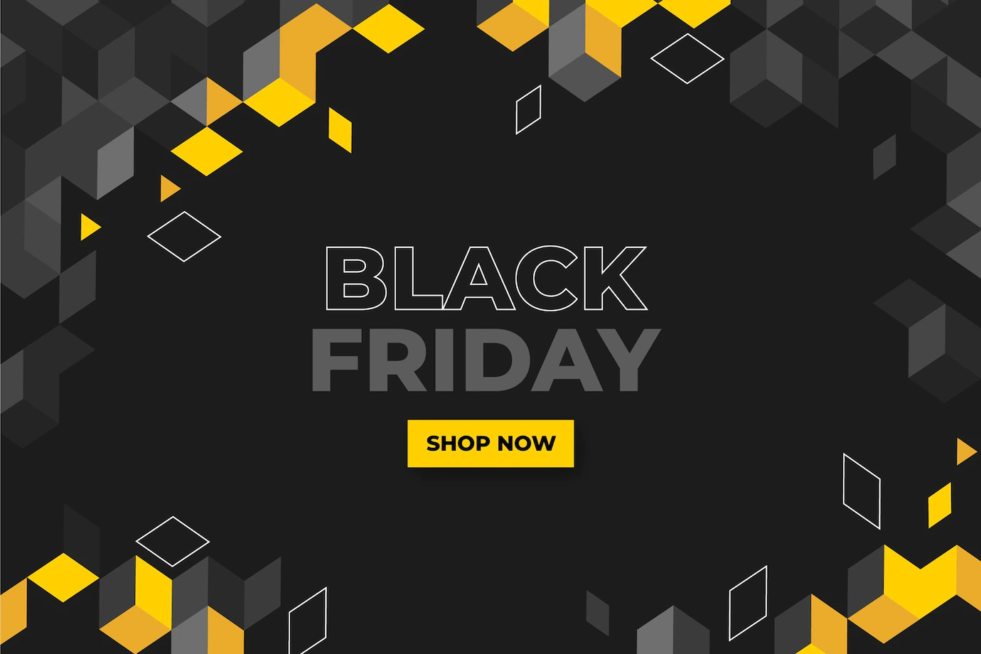 Flat Polygonal Black Friday Background 23 2149124369