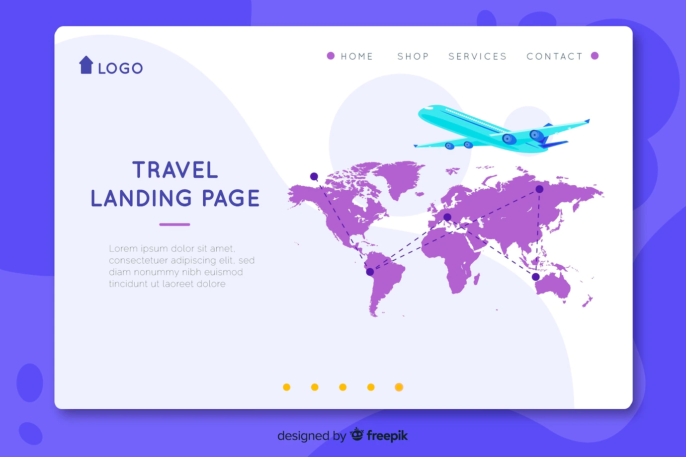 Flat Travel Landing Page Template 52683 17284