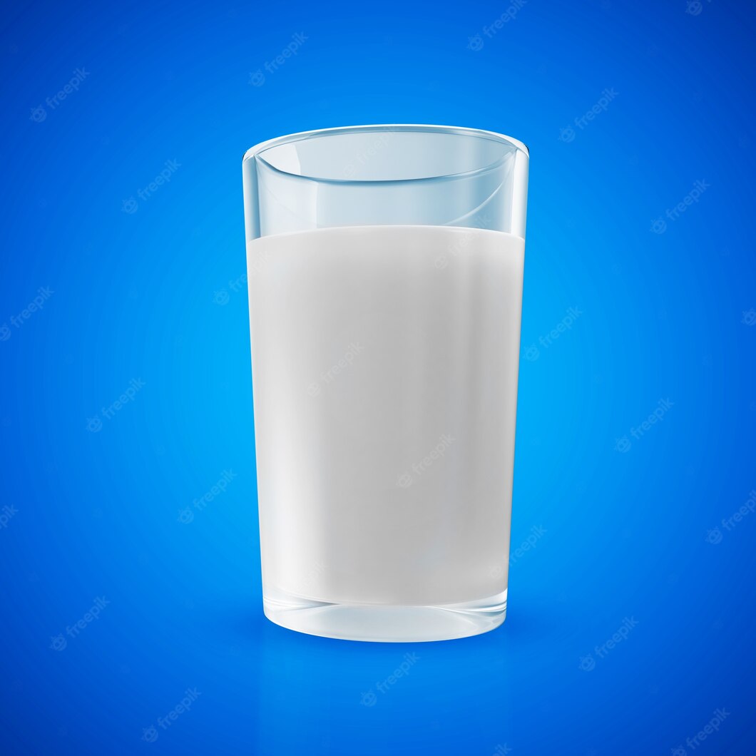 Glass Milk Blue Background 241146 1163