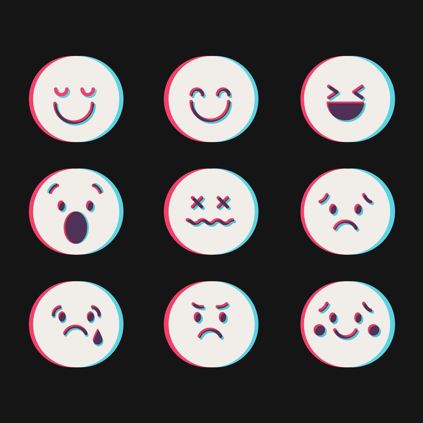 Glitch Emojis Icons Collections 23 2148530296