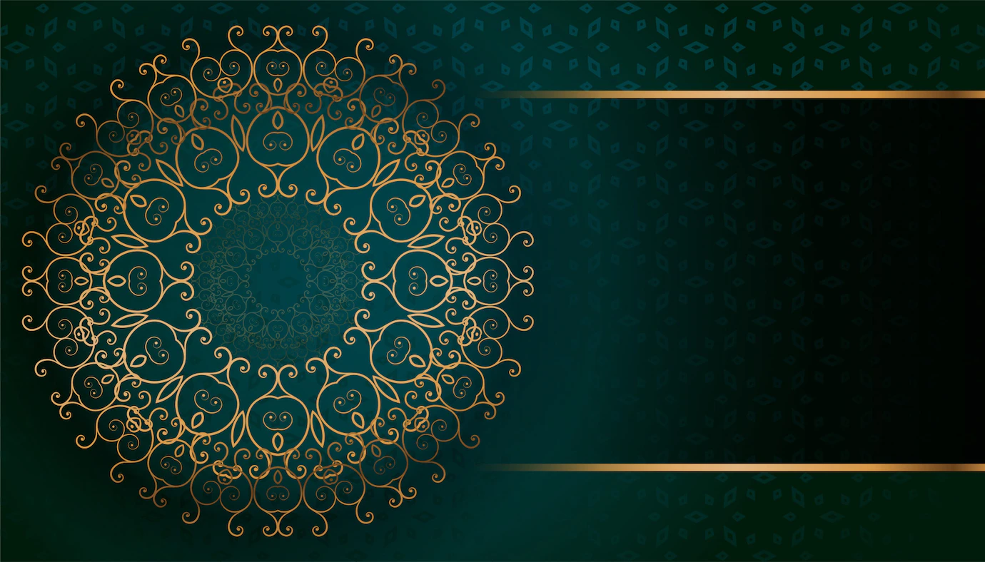 Golden Arabesque Arabis Style Islamic Pattern Background 1017 26083