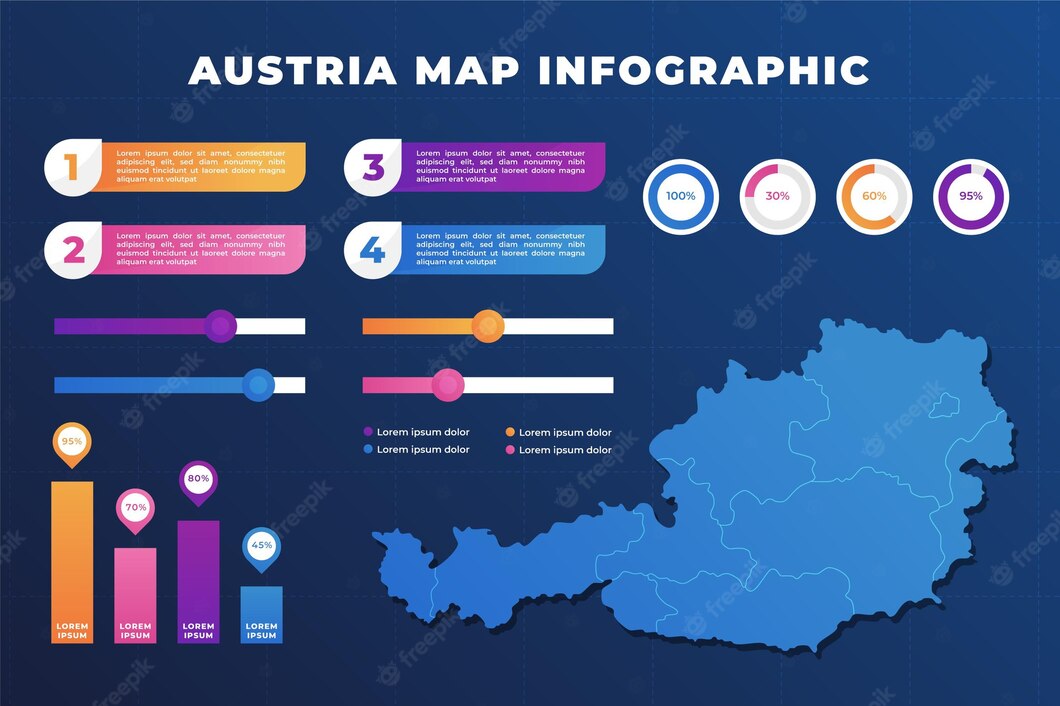 Gradient Austria Map Infographic 23 2148731035