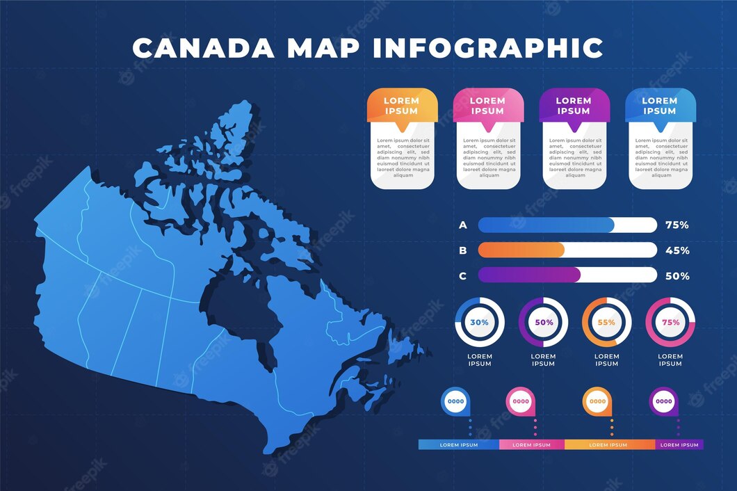 Gradient Canada Map Infographic 23 2148731032