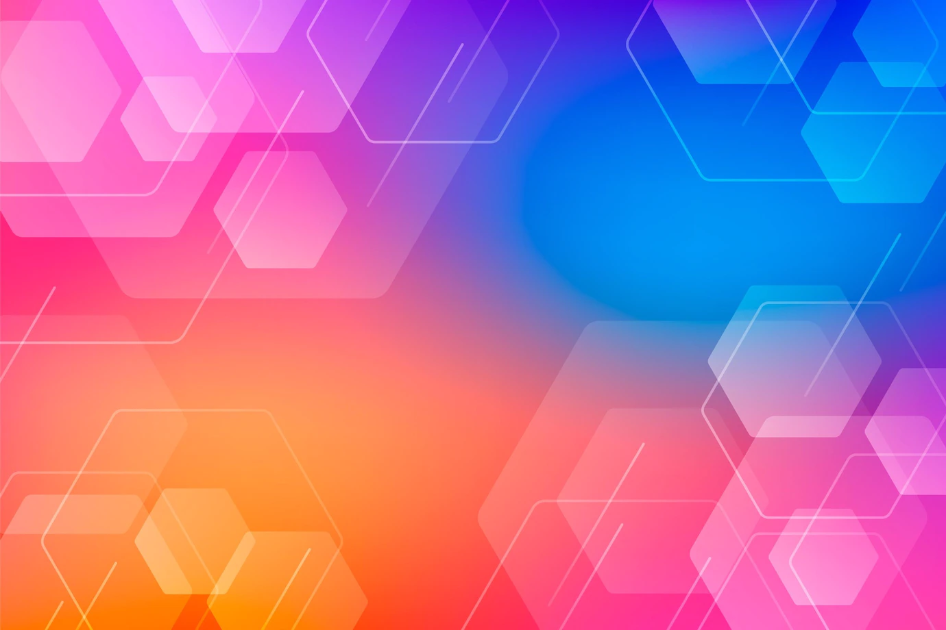 Gradient Colorful Hexagonal Background 23 2148965955