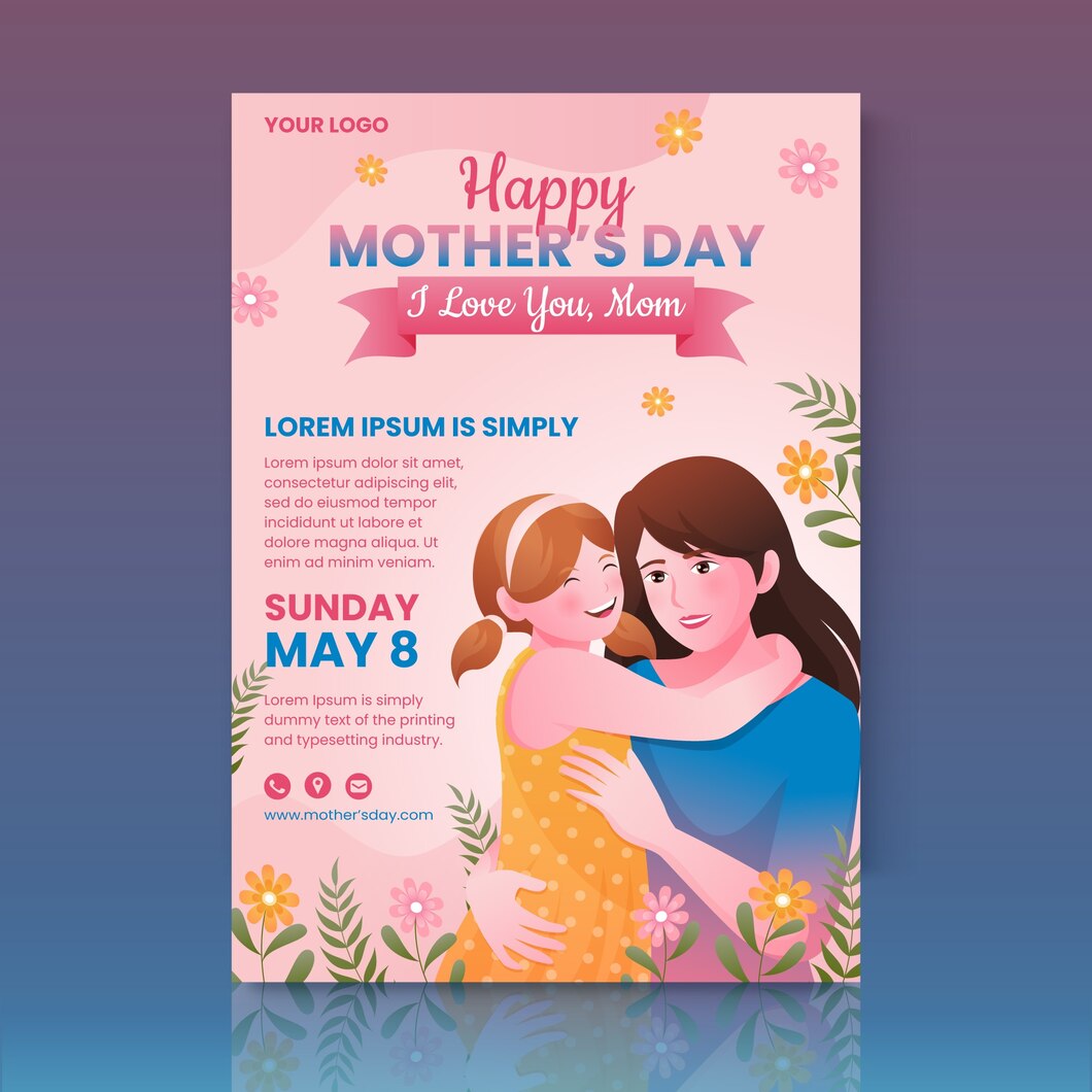 Gradient Mothers Day Vertical Flyer Template 23 2149346167