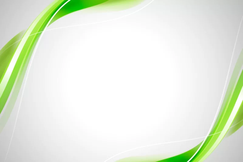 Green curve frame template vector Free Vector