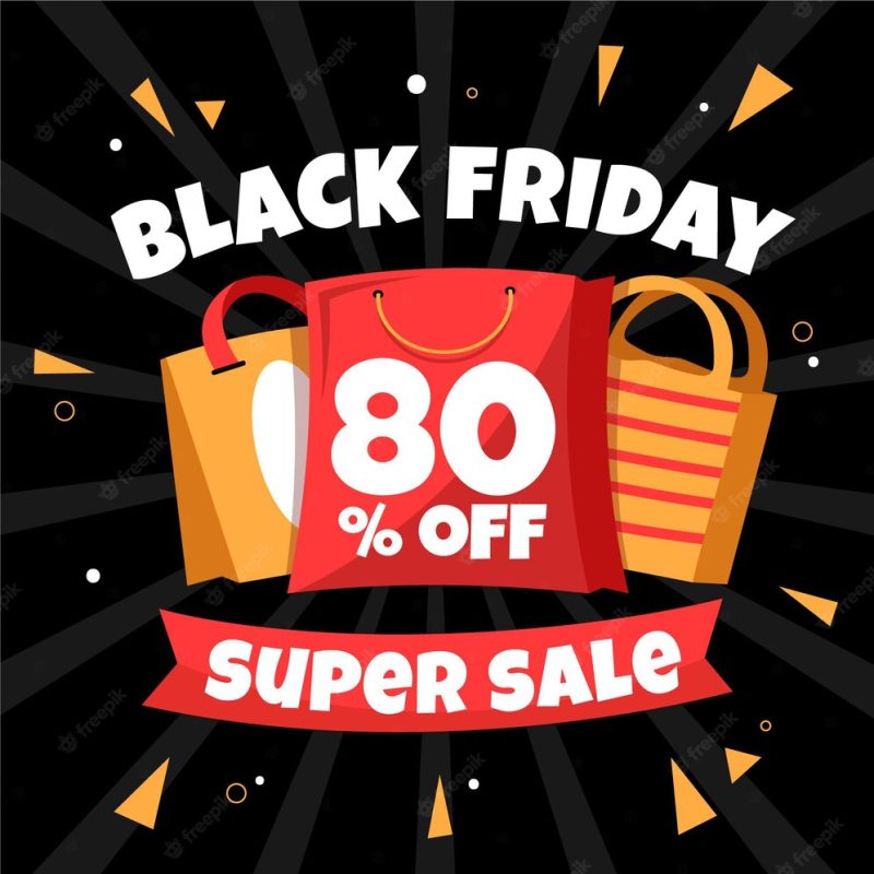 Hand drawn black Friday concept Free Vector