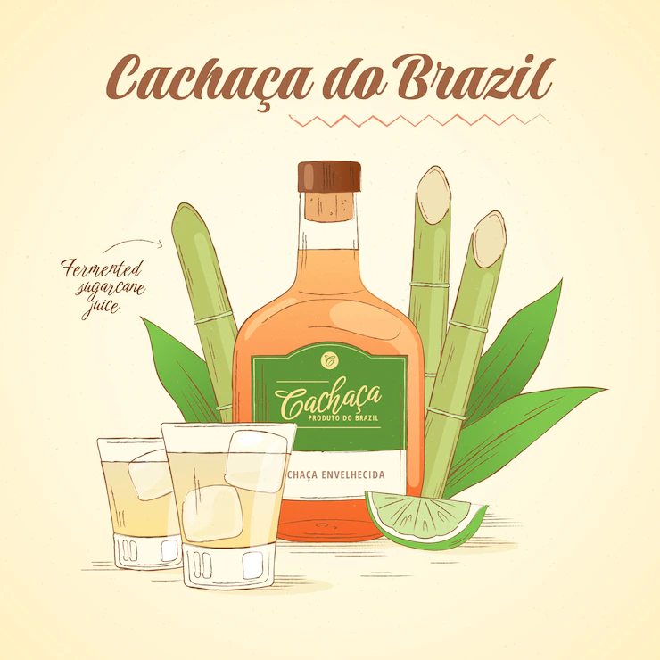 Hand Drawn Delicious Cachaca Illustration 52683 79637
