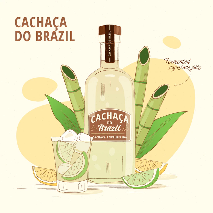 Hand Drawn Delicious Cachaca Illustration 52683 79638