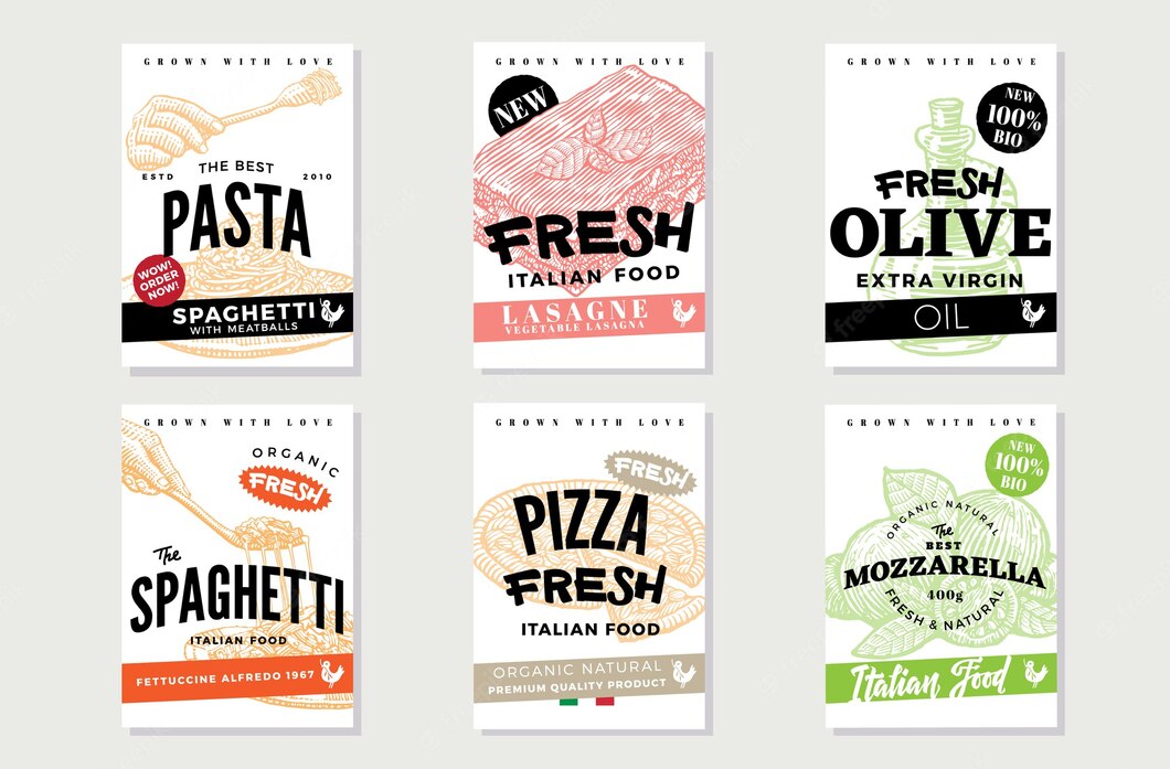 Hand Drawn Italian Food Flyers 1284 40743