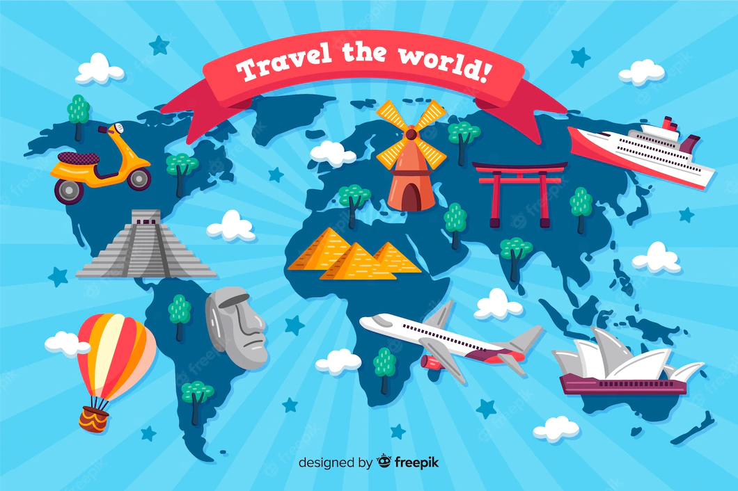 Hand Drawn Tourism Day Background 23 2148266605