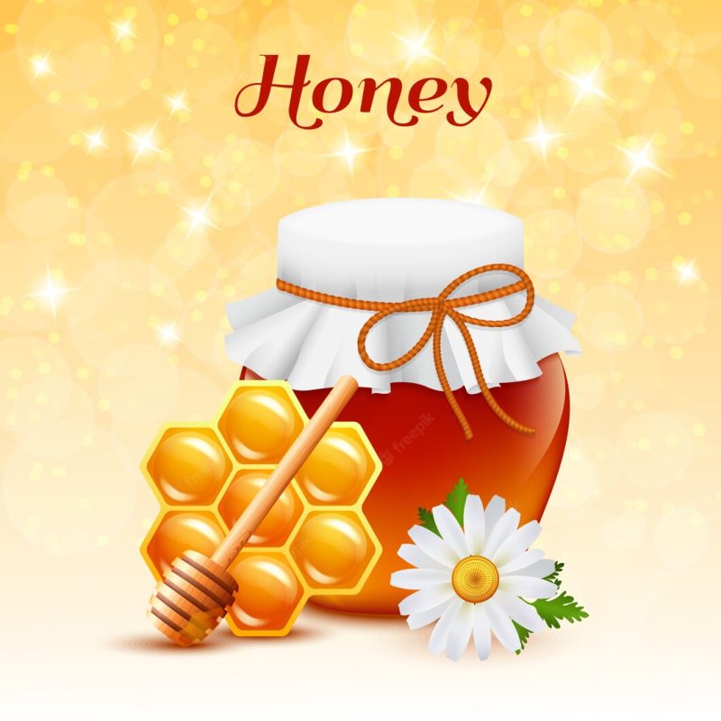 Honey color concept Free Vector