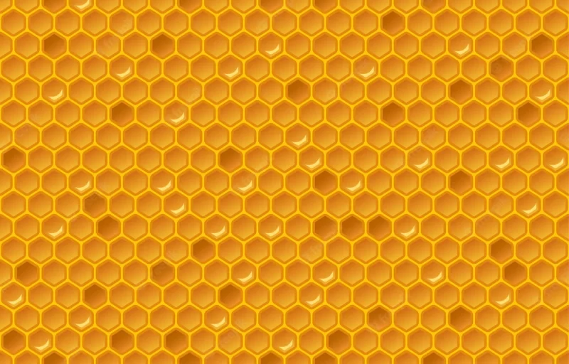 Honey comb pattern Free Vector