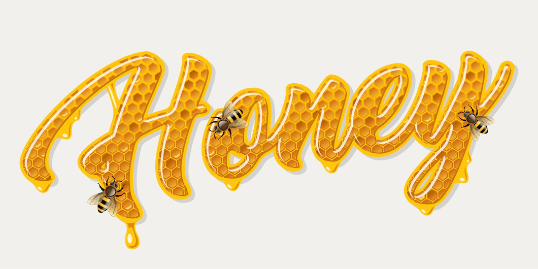 Honey Lettering With Bees 225004 642