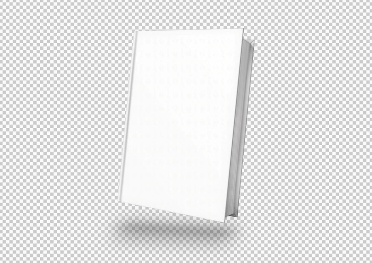 Isolated white book cover Free Psd
