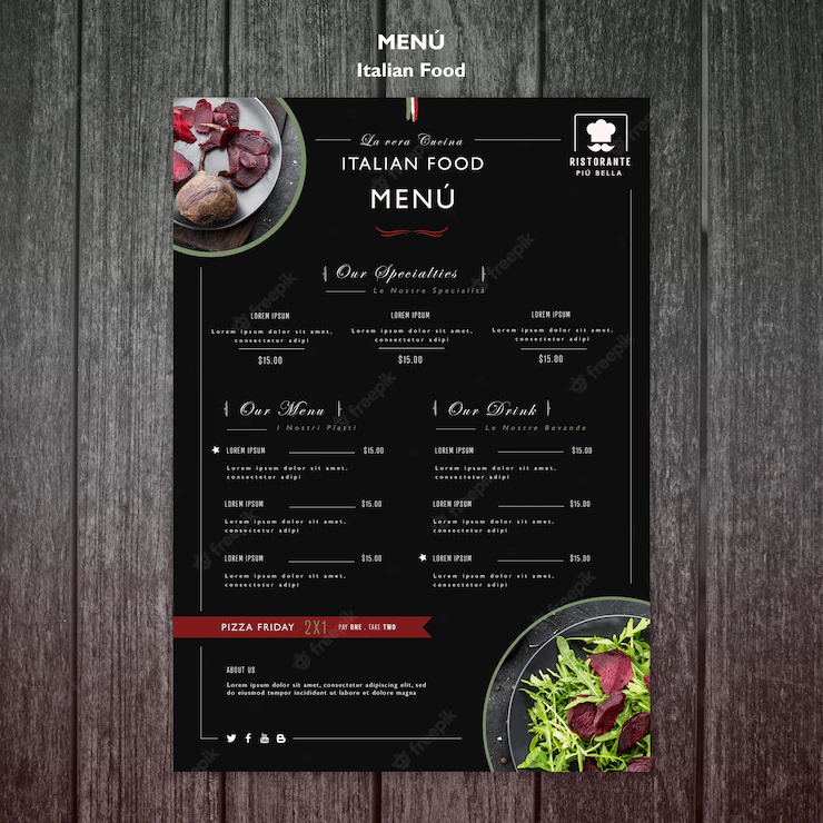 Italian Food Menu Template 23 2148559230