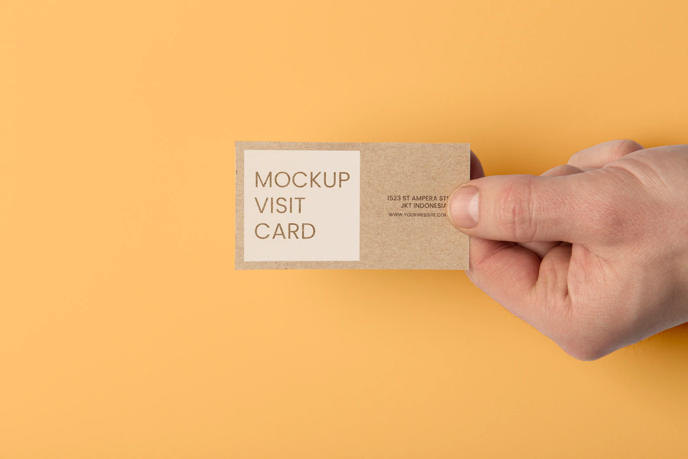 Kraft Paper Visit Card Mockup 23 2149380595