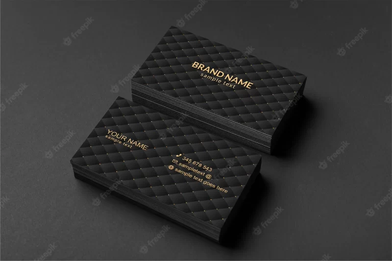 Luxury business card mockup Free Psd