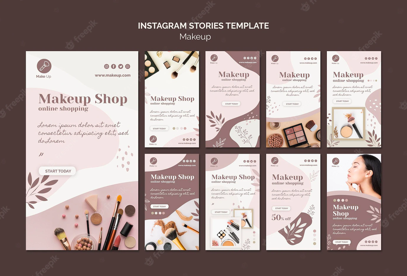 Make Up Concept Instagram Stories Template 23 2148615476