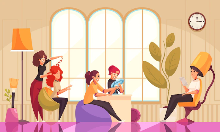 Makeup Beautician Hairdresser Salon Illustration 1284 59326